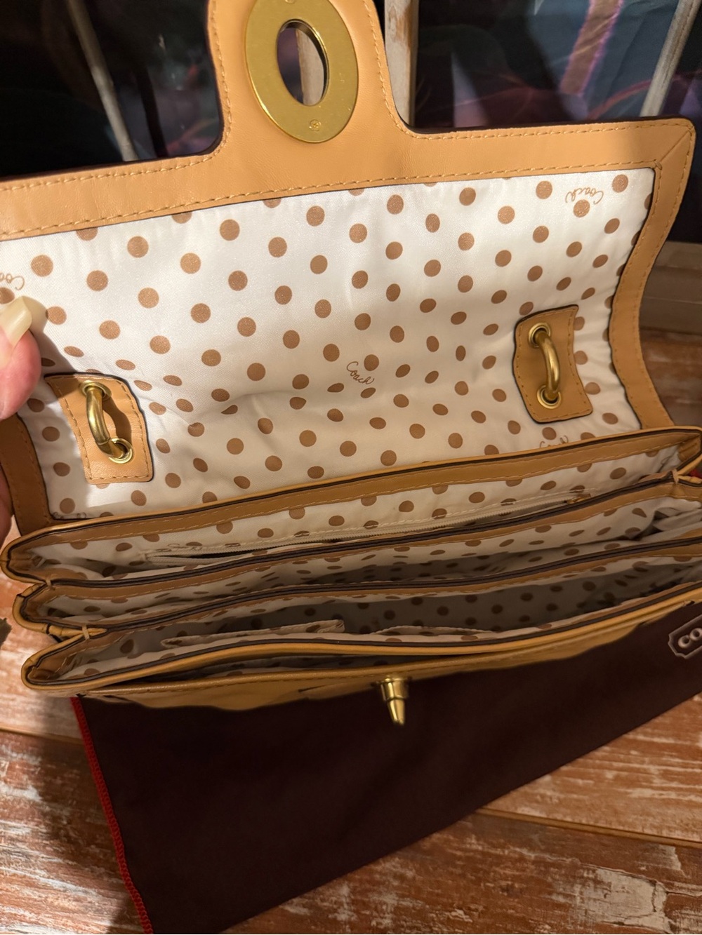 Coach Peyton Flap Shoulder Bag - Picture 9 of 11